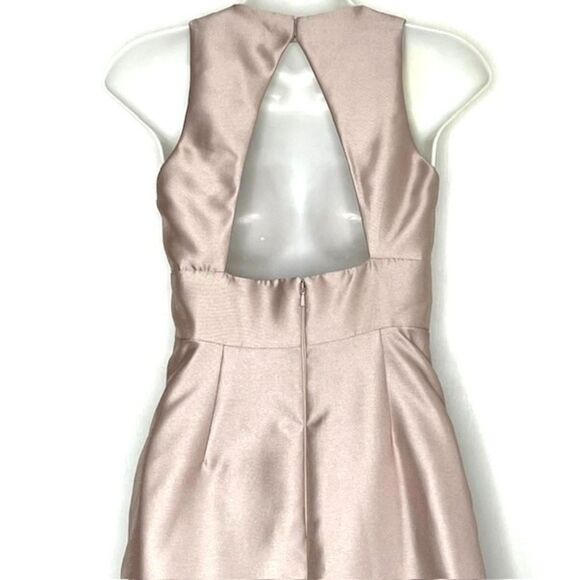 ALFRED SUNG CHAMPAGNE FULL LENGTH DRESS POCKETS SIZE 2 BRIDESMAID MOB MOG - Picture 8 of 12